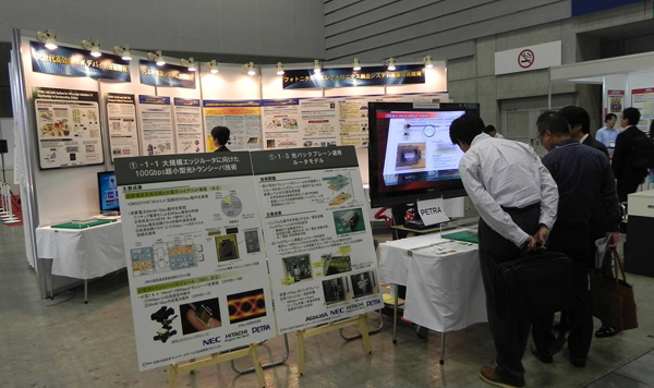 InterOpto2012展示内容の様子